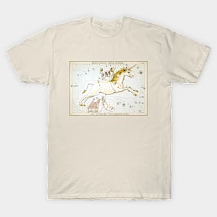 Unicorn Horse Constellation Vintage Illustration T-Shirt